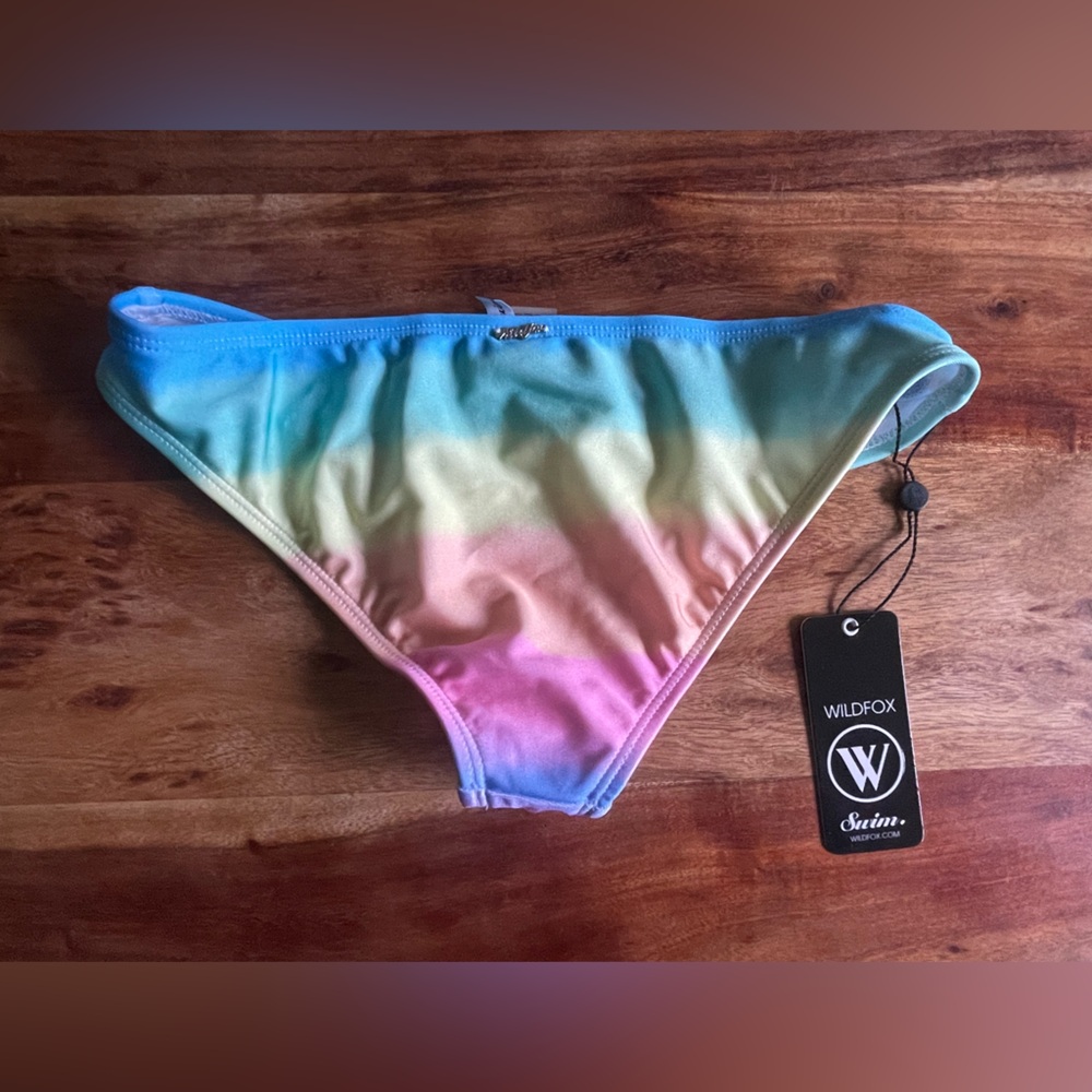 Wildfox Swim ombré rainbow seashell mermaid bikini SET - Picture 8 of 14
